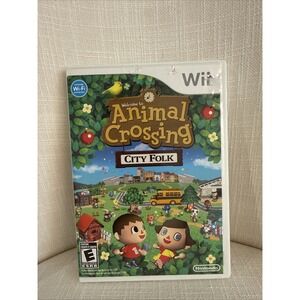 Animal Crossing City Folk Nintendo Wii  CIB 2008 VERY‎ GOOD!